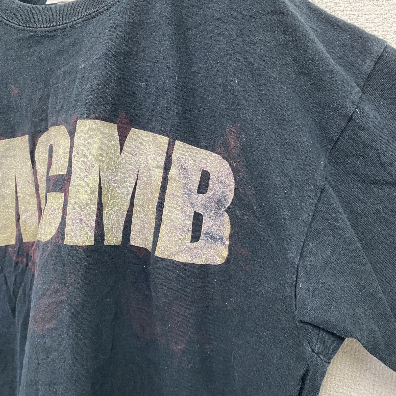 GILDAN　ギルダン　YMCMB　半袖プリントTシャツ　紺　ネイビー　Lサイズ　古着
