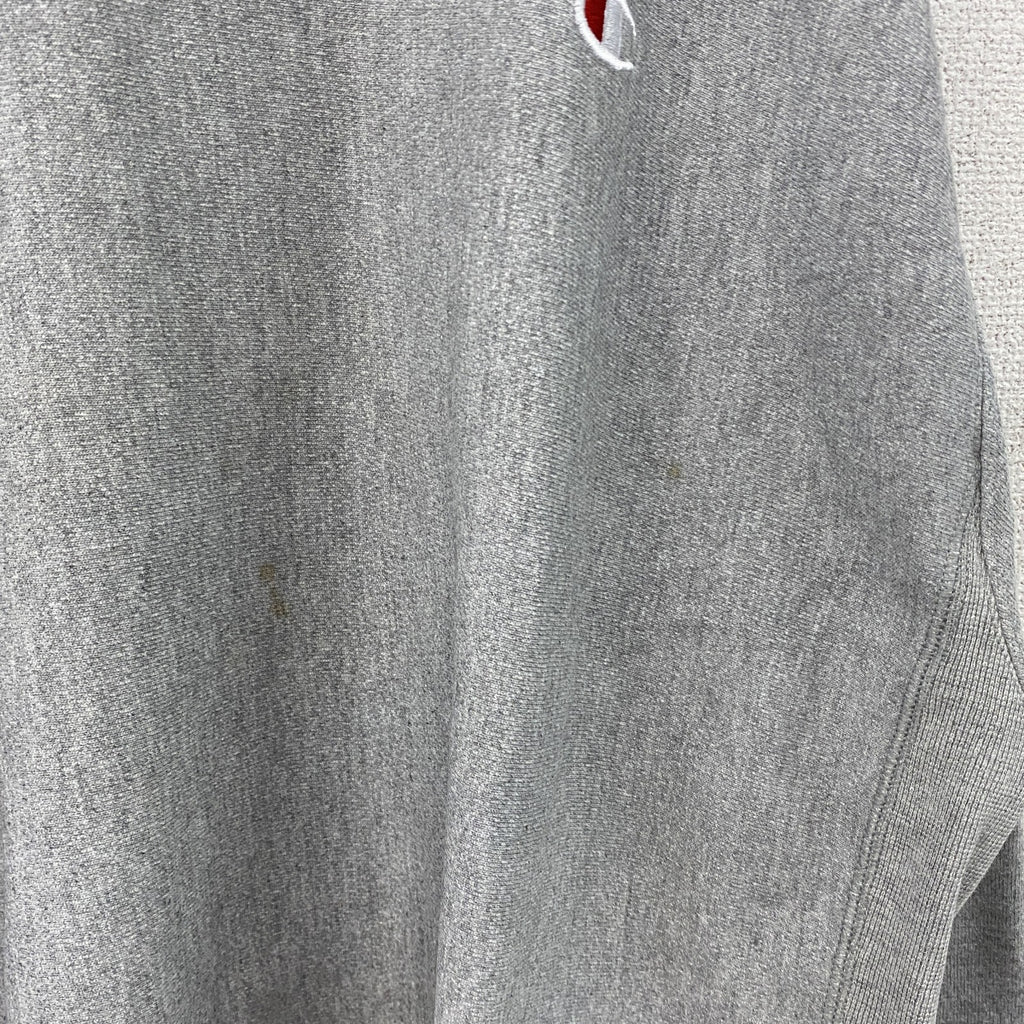 Champion　チャンピオン　リバースウィーブ　スウェット/トレーナー　刺繍ロゴ　ワンポイント　現行　灰色　グレー　Lサイズ　古着