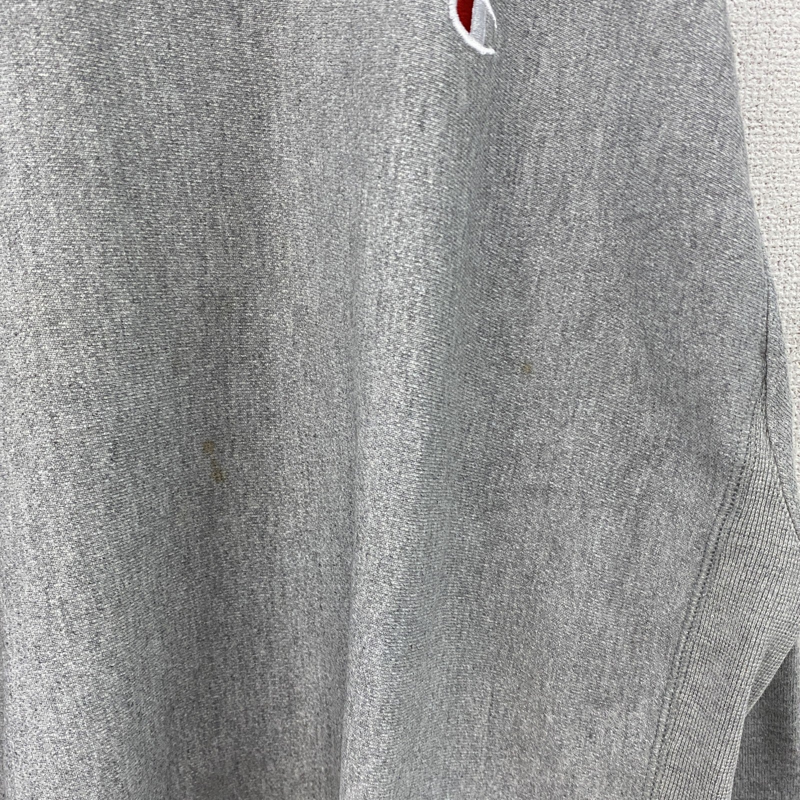Champion　チャンピオン　リバースウィーブ　スウェット/トレーナー　刺繍ロゴ　ワンポイント　現行　灰色　グレー　Lサイズ　古着