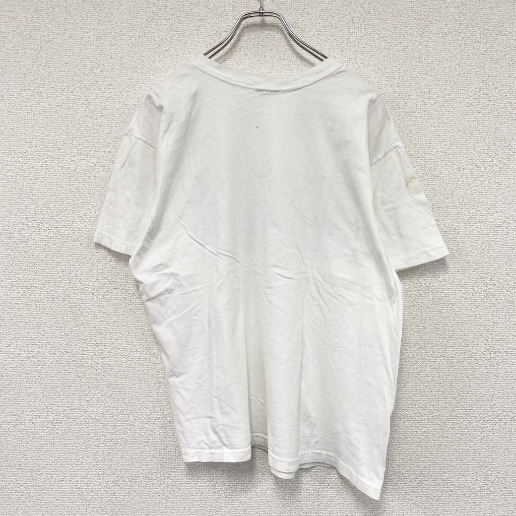 BANANA REPUBLIC　バナナリパブリック　半袖プリントTシャツ　シングルステッチ　ヴィンテージ　馬　白　ホワイト　古着