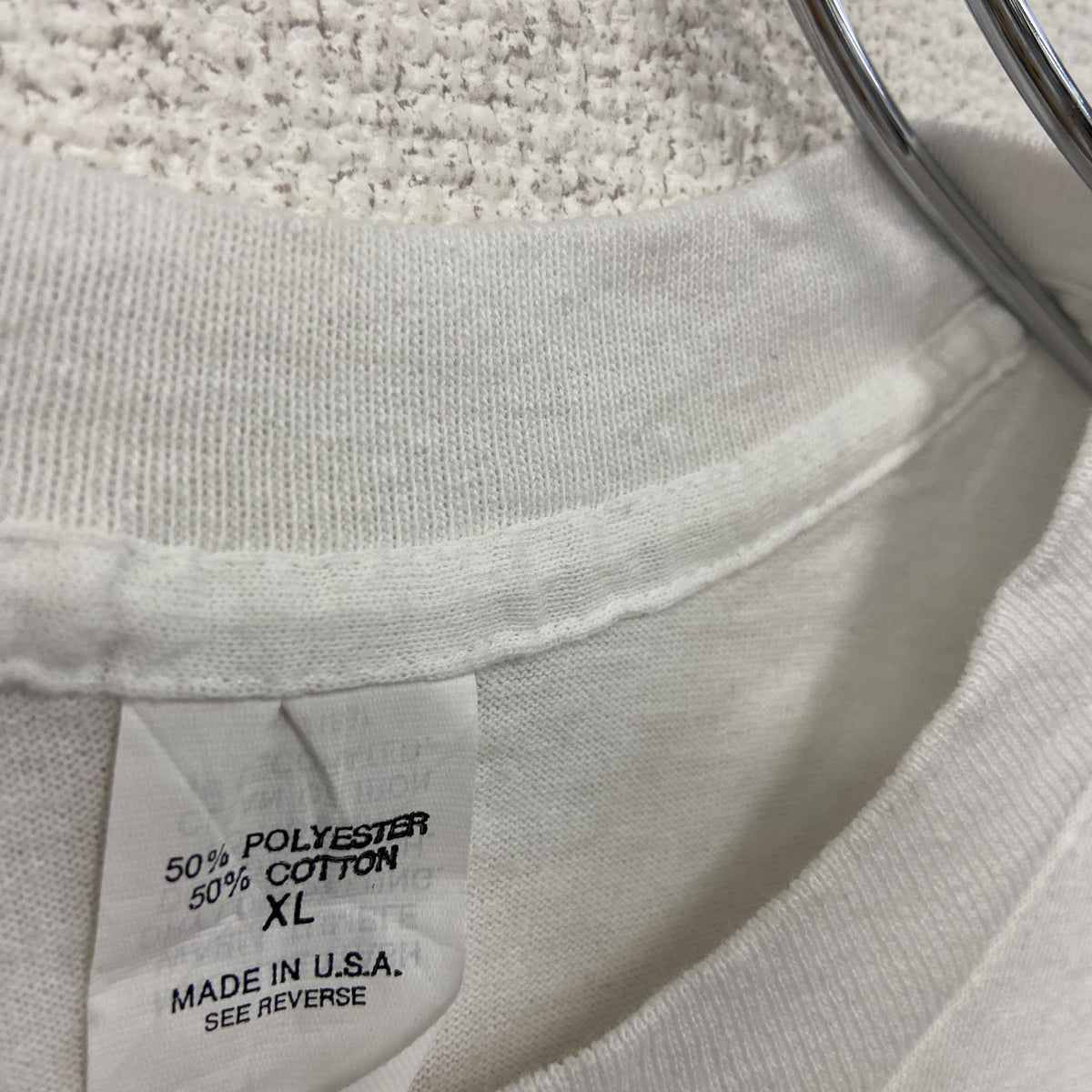 半袖プリントTシャツ　シングルステッチ　ヴィンテージ　白　ホワイト　XLサイズ　古着