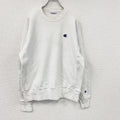 Champion　チャンピオン　リバースウィーブ　スウェット/トレーナー　ヘビーウエイト　刺繍ロゴ　現行　白　ホワイト　Mサイズ　古着