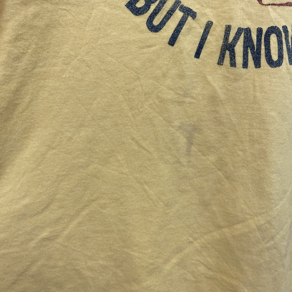 OLD NAVY　オールドネイビー　半袖プリントTシャツ　黄色　イエロー　Mサイズ　古着