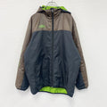 UMBRO　アンブロ　フルジップ中綿ジャケット　黒　ブラック　茶色　ブラウン　Oサイズ　古着