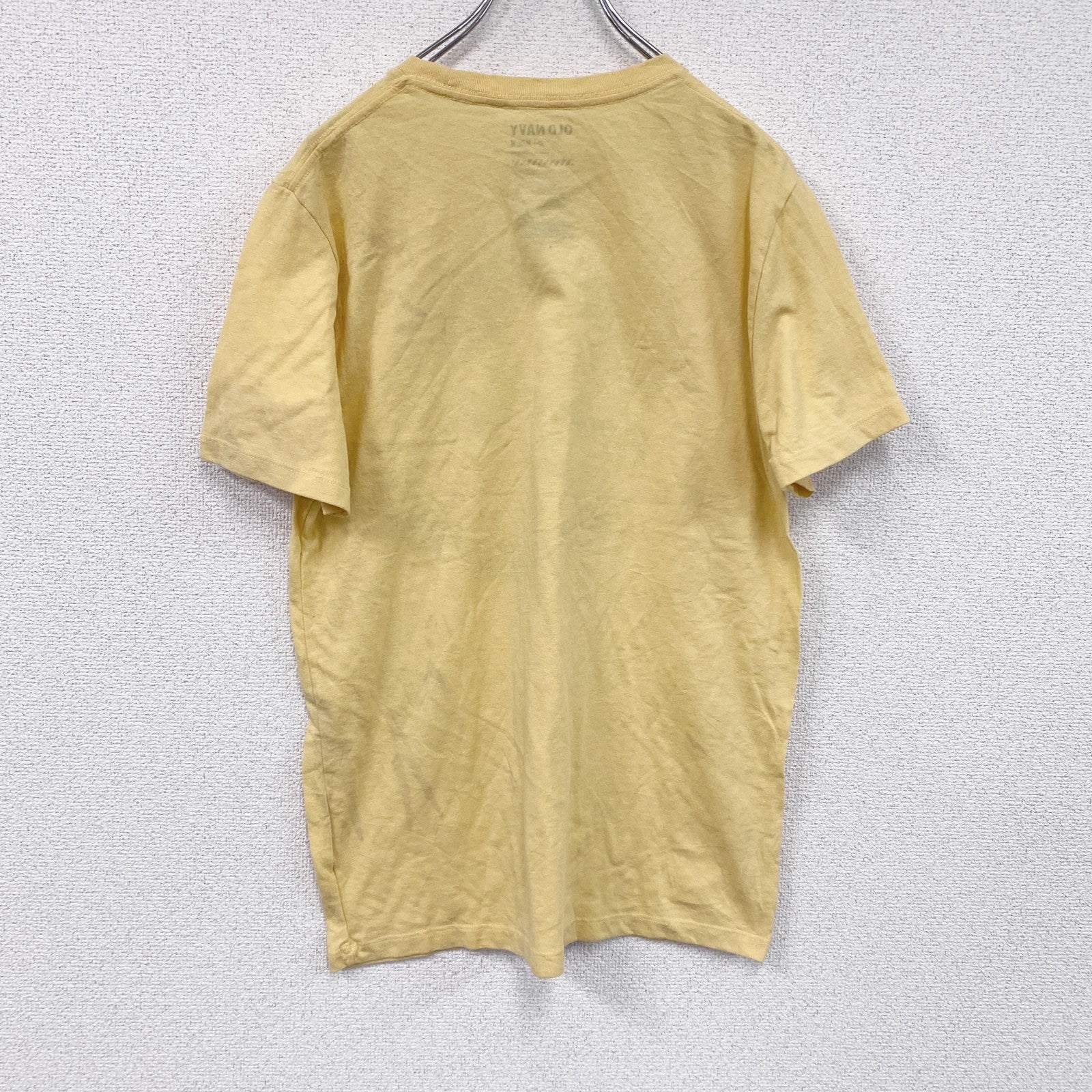 OLD NAVY　オールドネイビー　半袖プリントTシャツ　黄色　イエロー　Mサイズ　古着