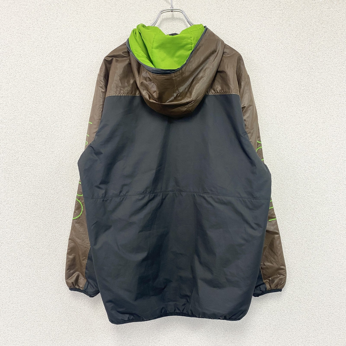 UMBRO　アンブロ　フルジップ中綿ジャケット　黒　ブラック　茶色　ブラウン　Oサイズ　古着