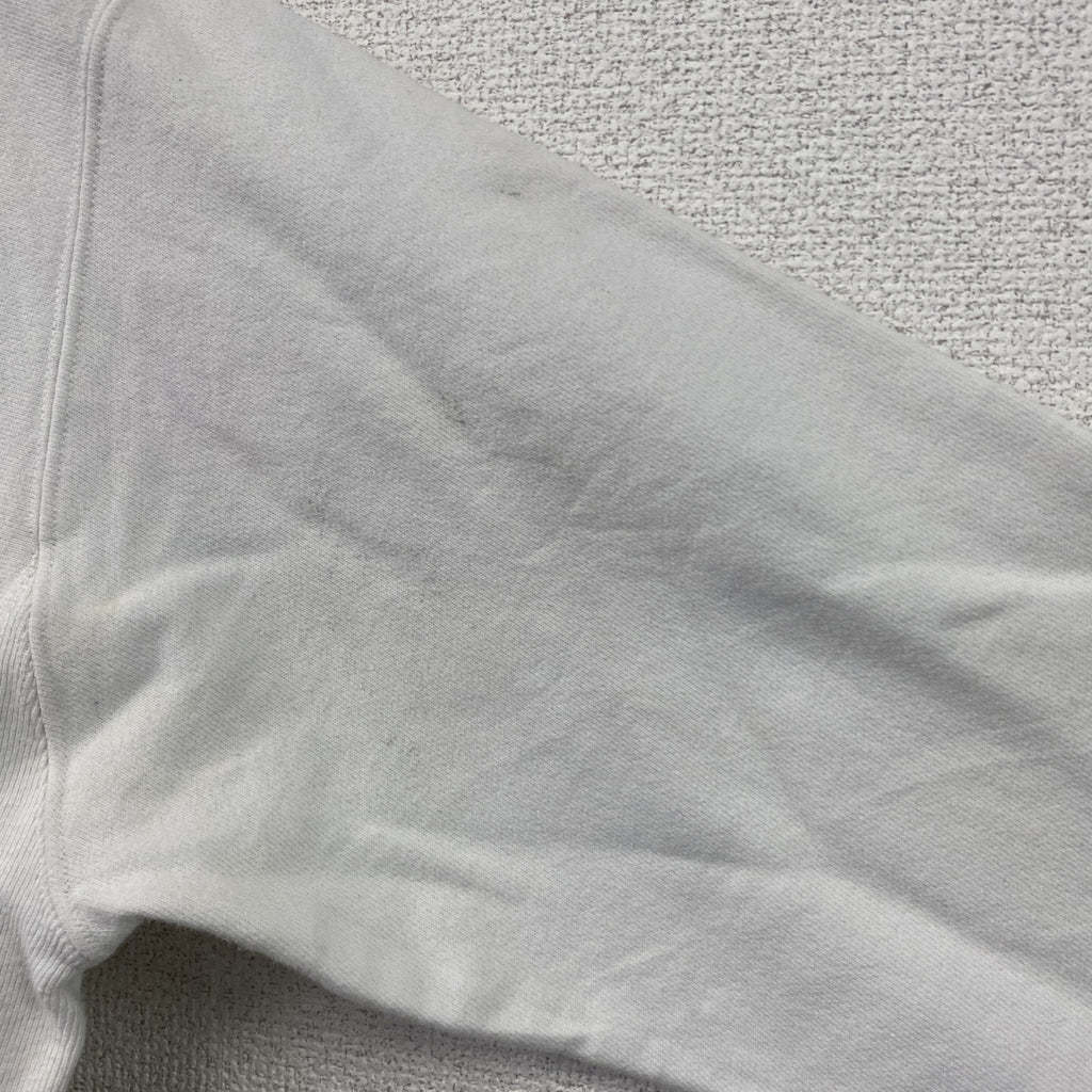 Champion　チャンピオン　リバースウィーブ　スウェット/トレーナー　ヘビーウエイト　刺繍ロゴ　現行　白　ホワイト　Mサイズ　古着