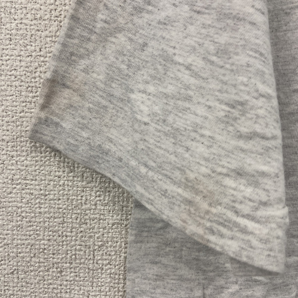 TULTEX　タルテックス　半袖プリントTシャツ　シングルステッチ　ヴィンテージ　霜降りグレー　Mサイズ カットソー メンズ コットン 古着