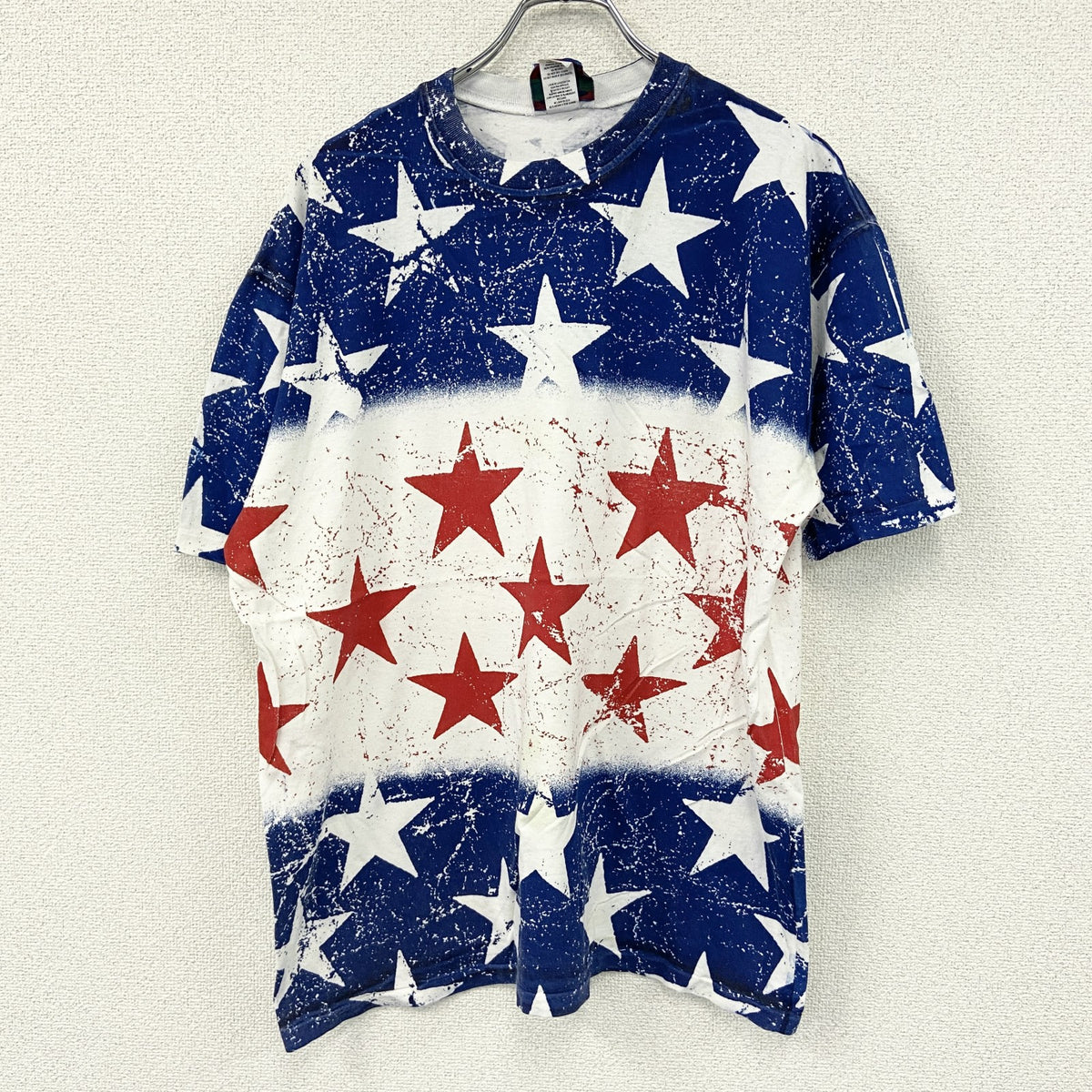 INTERNATIONAL GROUP　半袖プリントTシャツ　シングルステッチ ヴィンテージ　マルチカラー　18Wサイズ カットソー メンズ コットン 古着