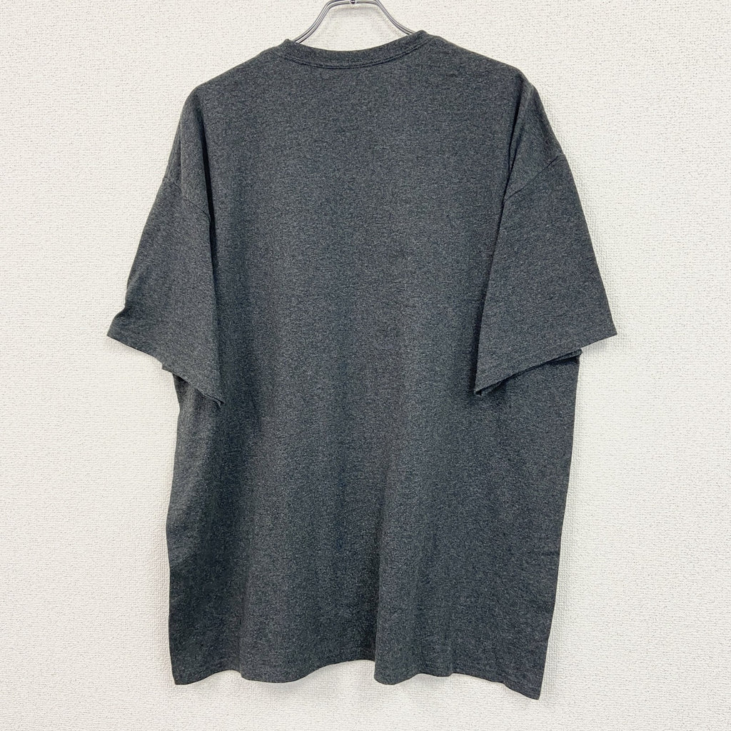 Champion　チャンピオン　半袖プリントTシャツ　ダークグレー　2XLサイズ　古着