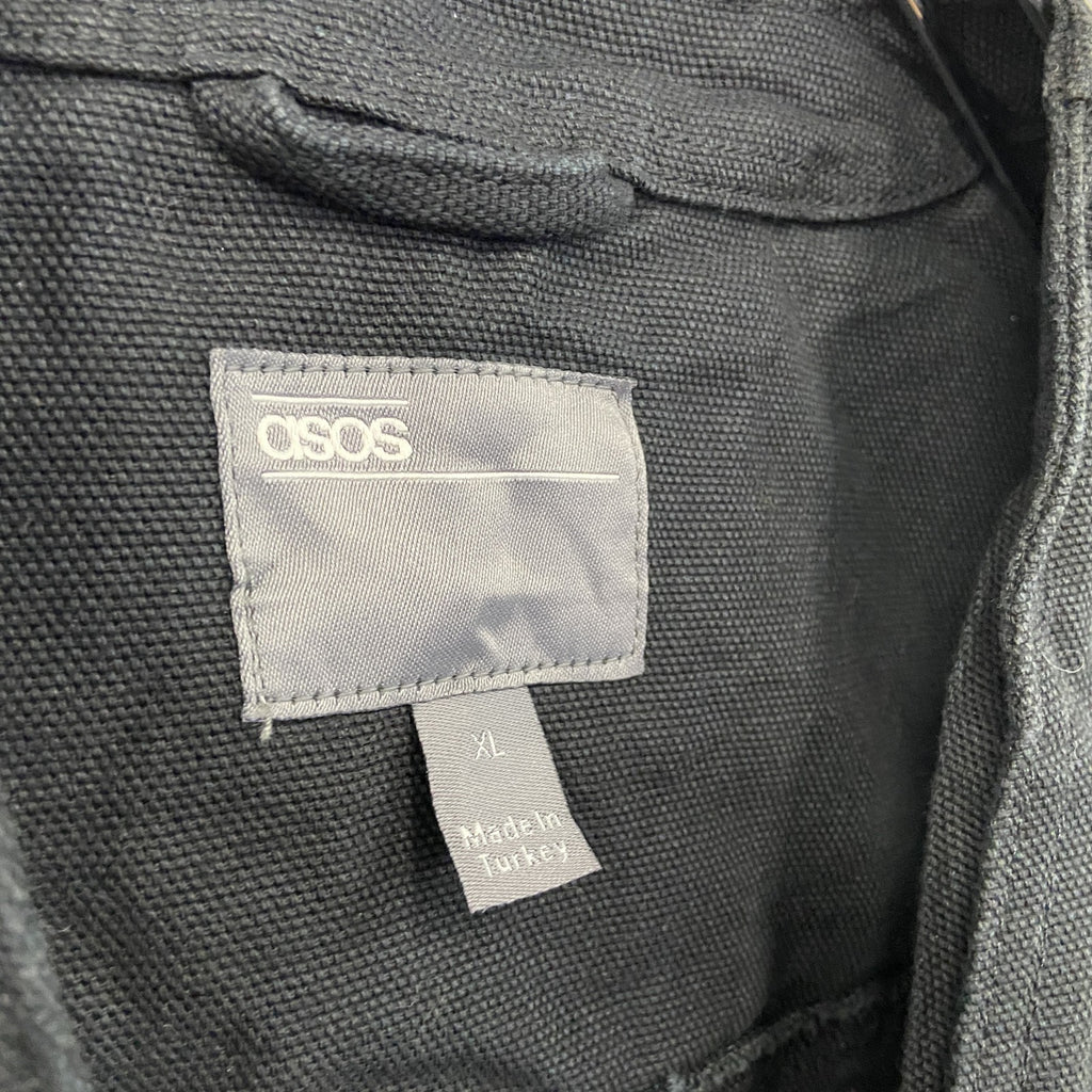 asos　エイソステ　フィッシングベスト　ハンティングベスト　黒　ブラック　XLサイズ　古着