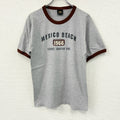 PRAIRIE MOUNTAIN　半袖プリントTシャツ　リンガーT　灰色　グレー　Mサイズ　古着