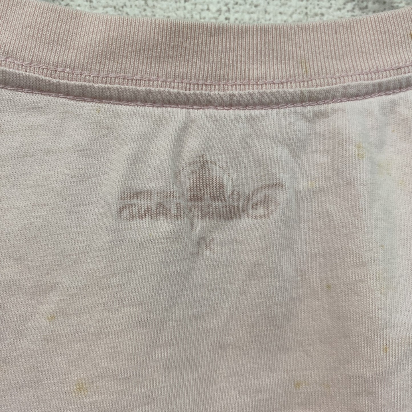 Disney Land Hong Kong　ミニーマウス　半袖プリントTシャツ　ピンク　XLサイズ