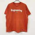NIKE　ナイキ　半袖プリントTシャツ　スウッシュロゴ　オレンジ　XLサイズ　古着