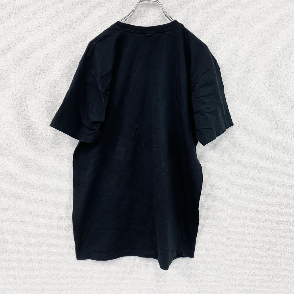 Bayisland　半袖プリントTシャツ　だまし絵　タキシード　黒　ブラック　XLサイズ　古着