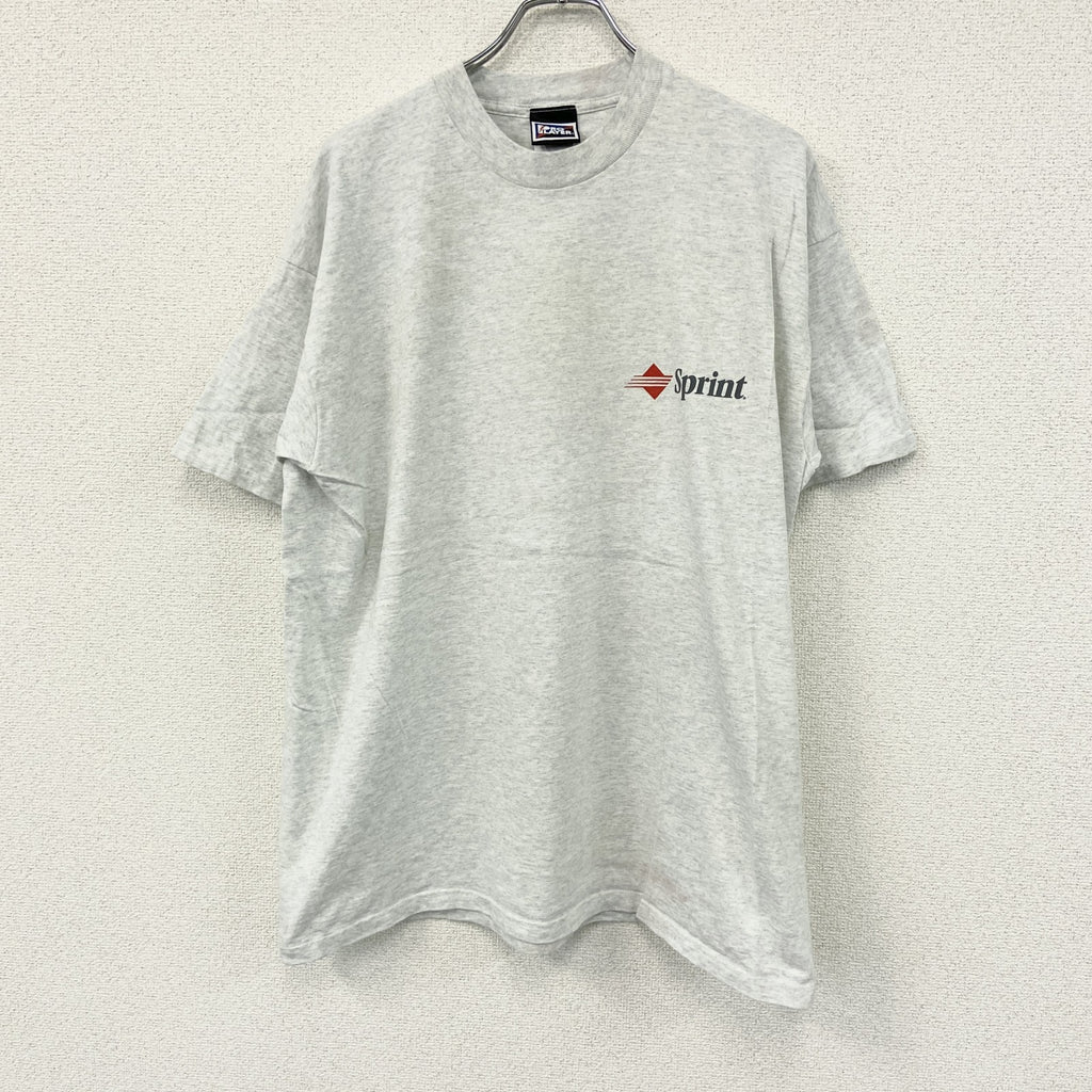 PRO PLAYER　プロプレイヤー　半袖プリントTシャツ　シングルステッチ　灰色　グレー　XLサイズ カットソー メンズ コットン 古着