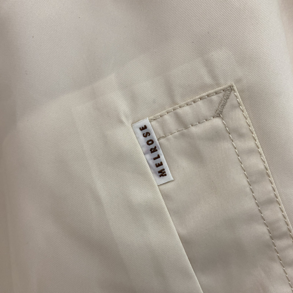 MELROSE　メルローズ　コーチジャケット　ワンポイント　ベージュ　3サイズ　古着