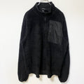 Champion チャンピオン　長袖フリースジャケット　ボアブルゾン　黒　ブラック　無地　ノームコア　Lサイズ　古着