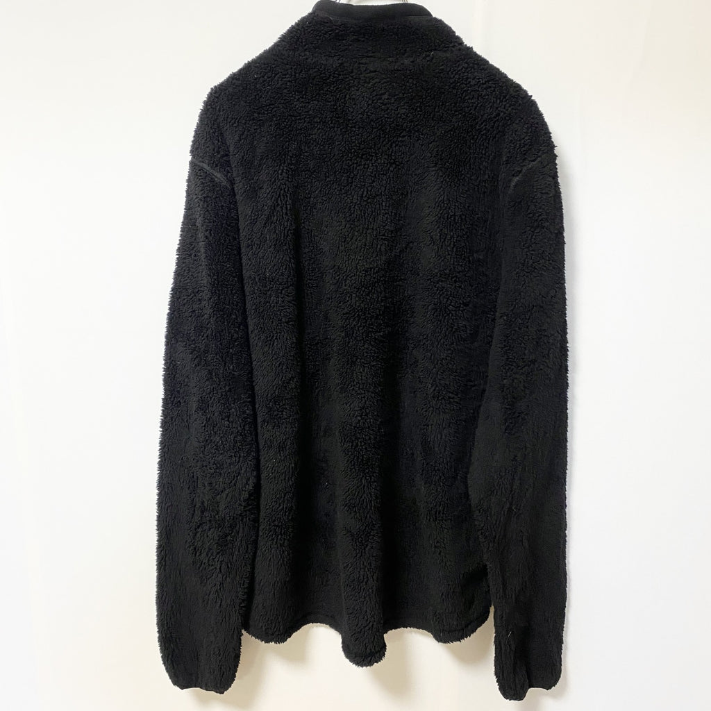 Champion チャンピオン　長袖フリースジャケット　ボアブルゾン　黒　ブラック　無地　ノームコア　Lサイズ　古着