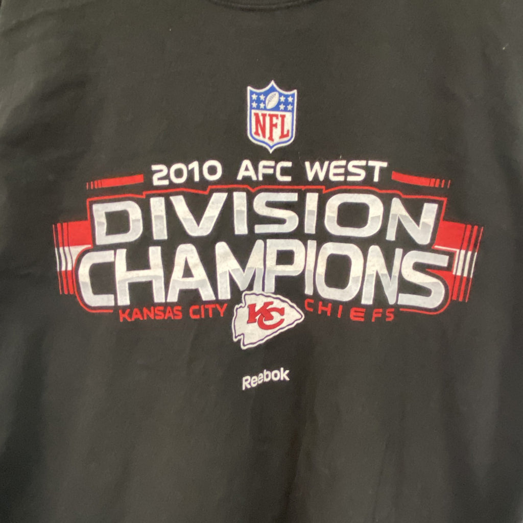 NFL　Reebok　リーボック　長袖プリントTシャツ　黒　ブラック　XLサイズ　古着