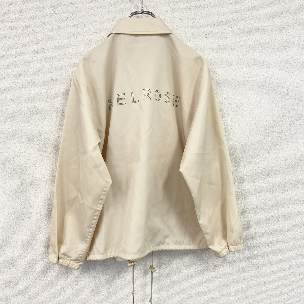 MELROSE　メルローズ　コーチジャケット　ワンポイント　ベージュ　3サイズ　古着