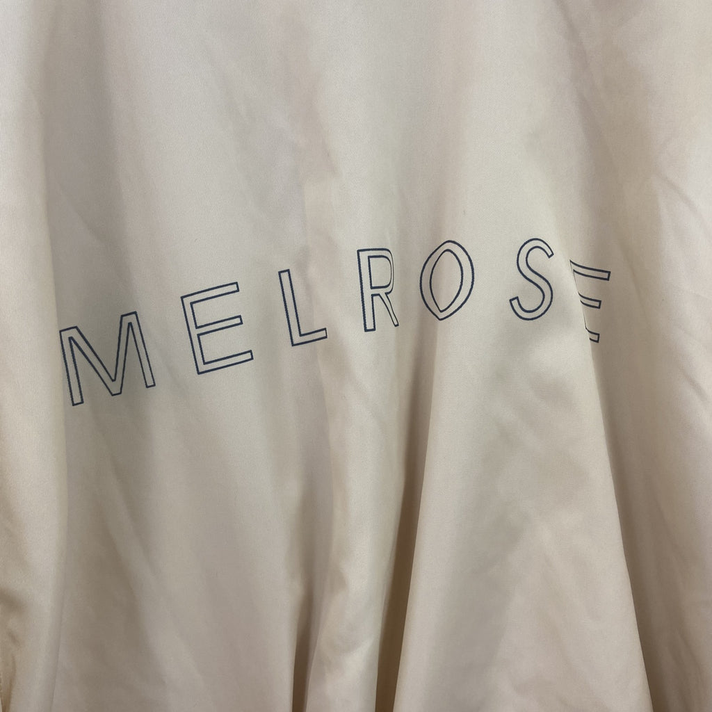 MELROSE　メルローズ　コーチジャケット　ワンポイント　ベージュ　3サイズ　古着