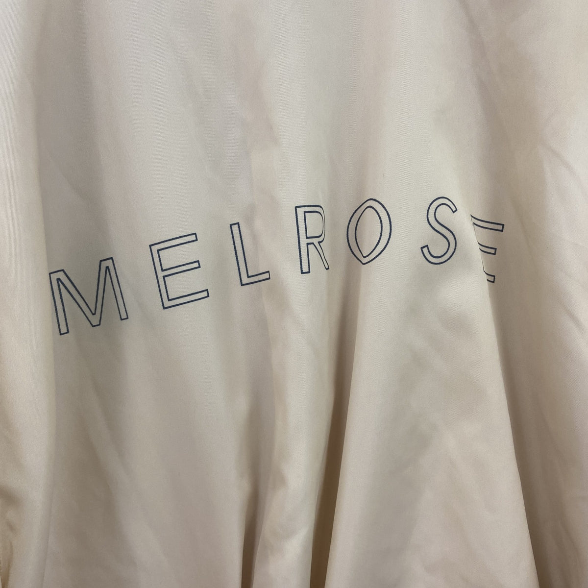 MELROSE　メルローズ　コーチジャケット　ワンポイント　ベージュ　3サイズ　古着