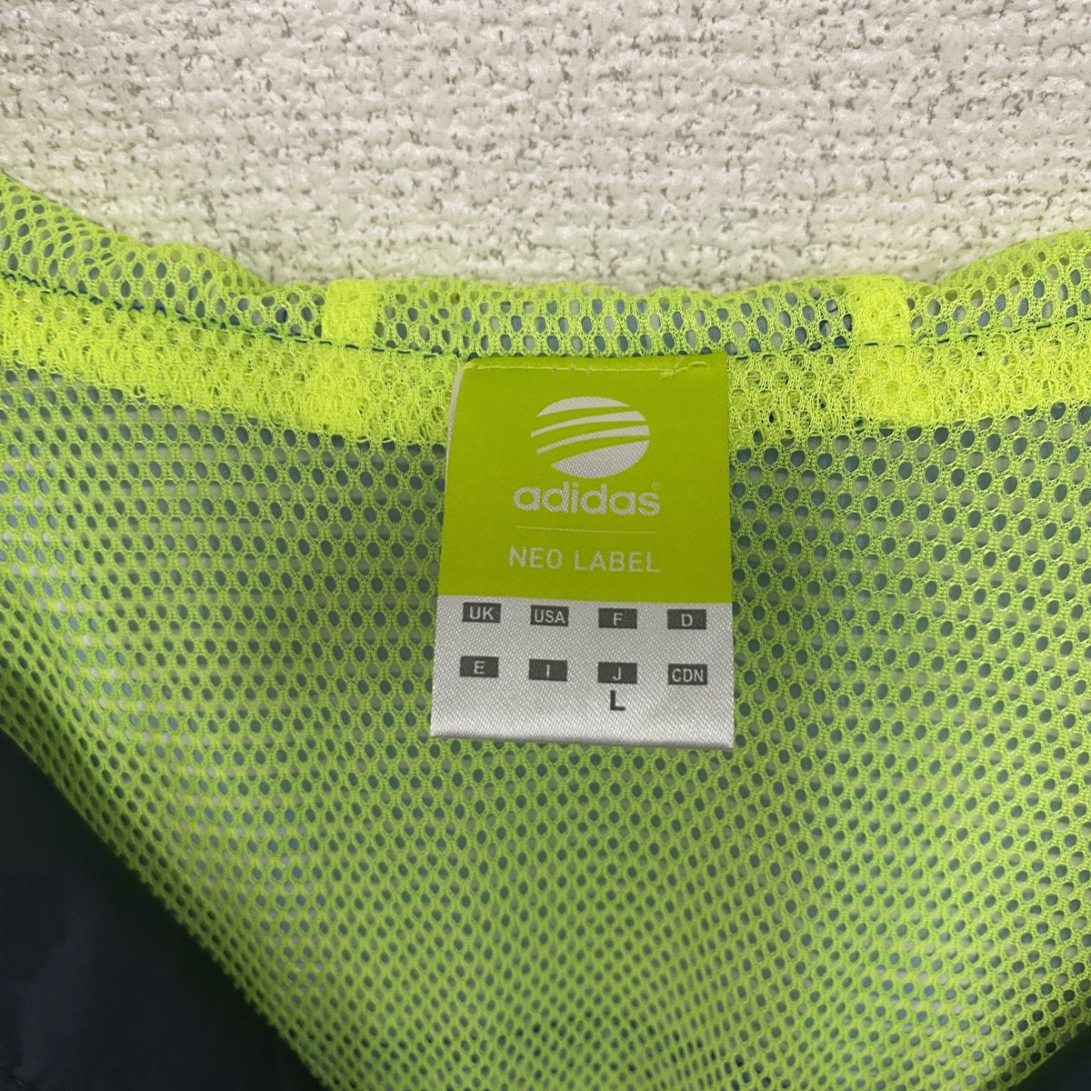 adidas　アディダス　フルジップジャケット/ウィンドブレーカー　水色　ライトブルー　Lサイズ　古着