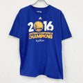 adidas　アディダス　半袖プリントTシャツ　青　ブルー　XLサイズ　古着