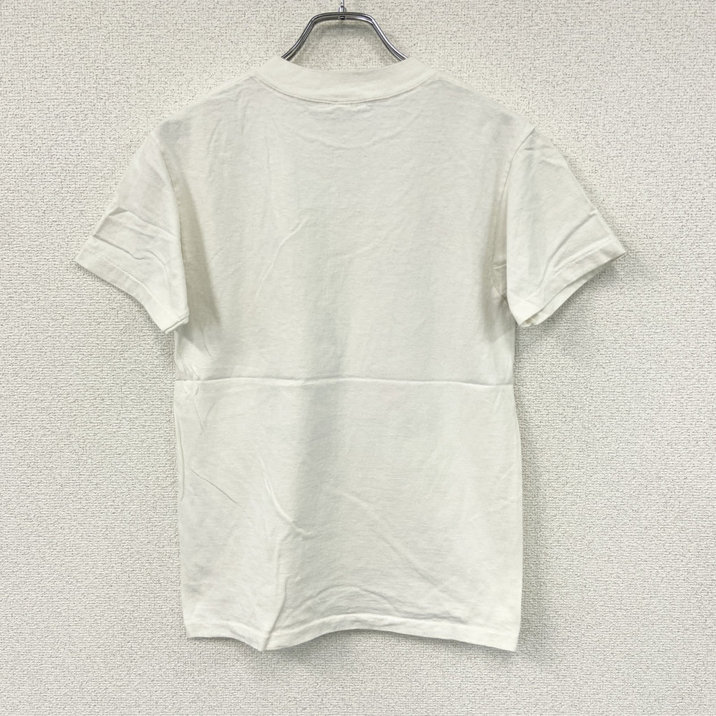 半袖プリントTシャツ　シングルステッチ　ヴィンテージ　白　ホワイト カットソー メンズ 古着