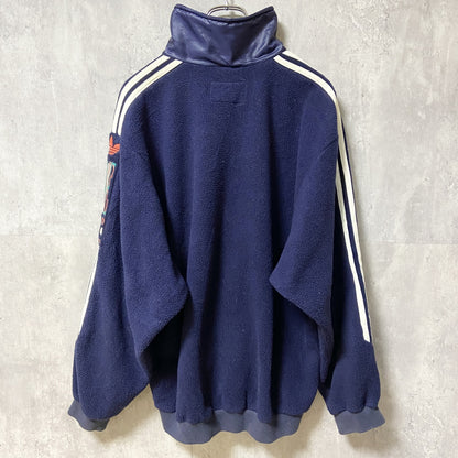 古着　used　adidas アディダス　ONE WORLD　80s 90s　長袖フリース　トラックジャケット　　ハイネック　