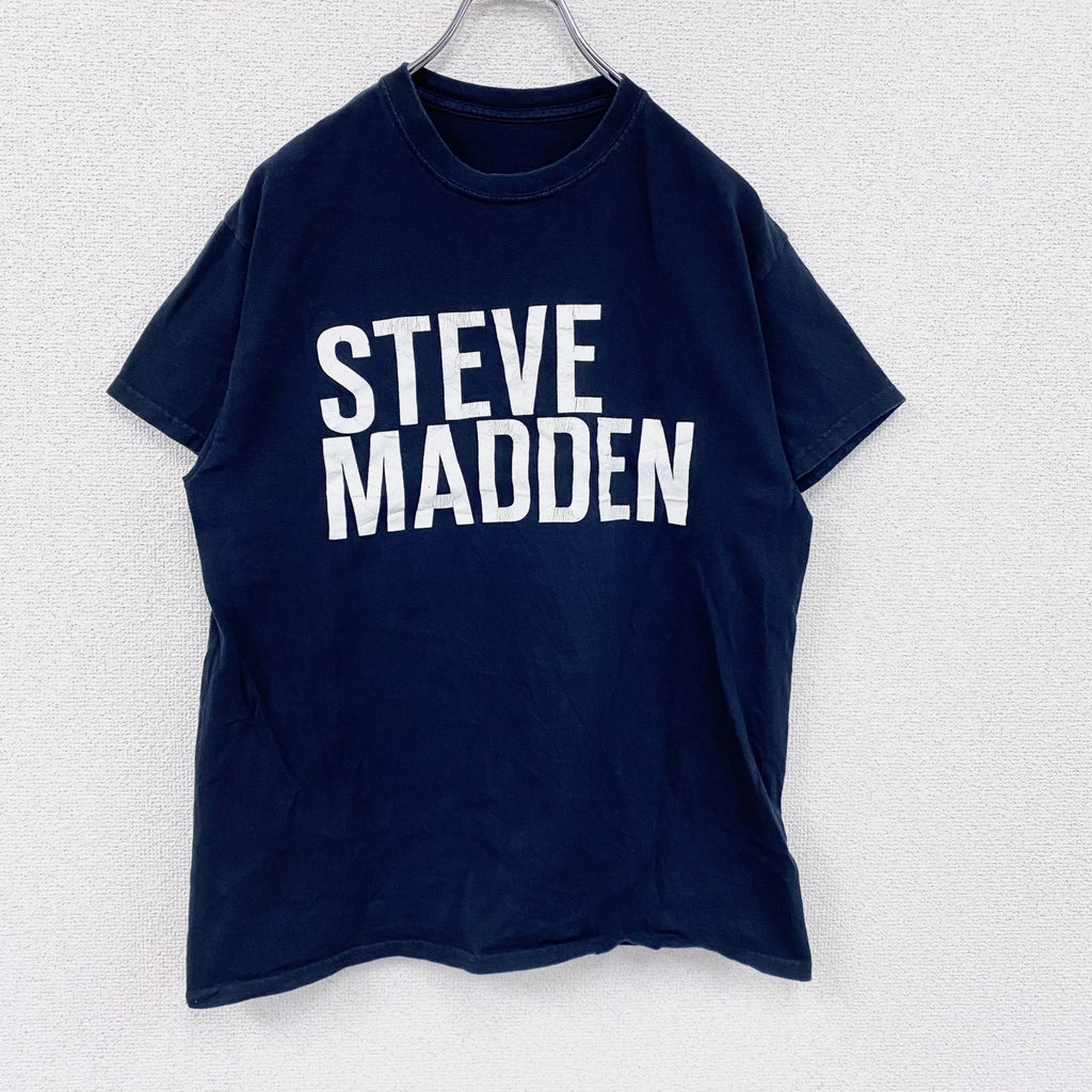 STEVE MADDEN　半袖プリントTシャツ　黒　ブラック　古着