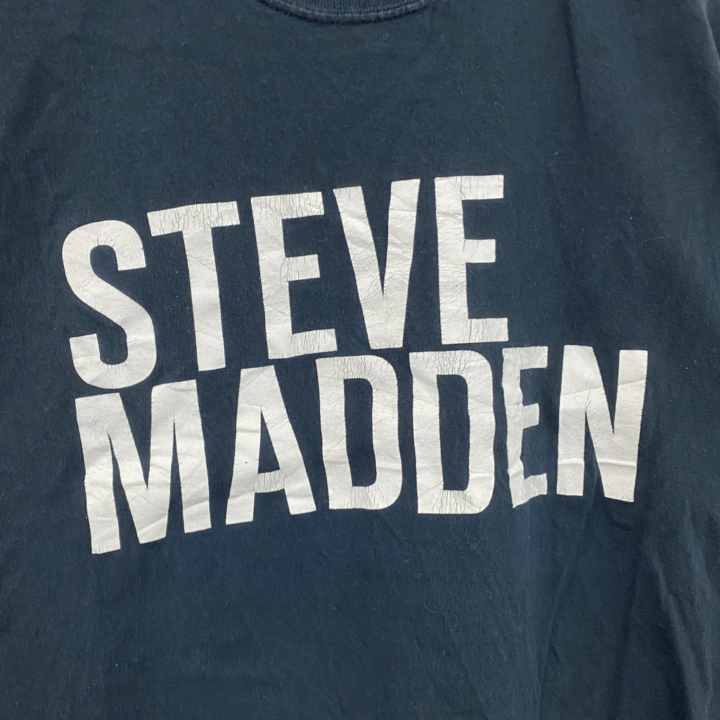 STEVE MADDEN　半袖プリントTシャツ　黒　ブラック　古着