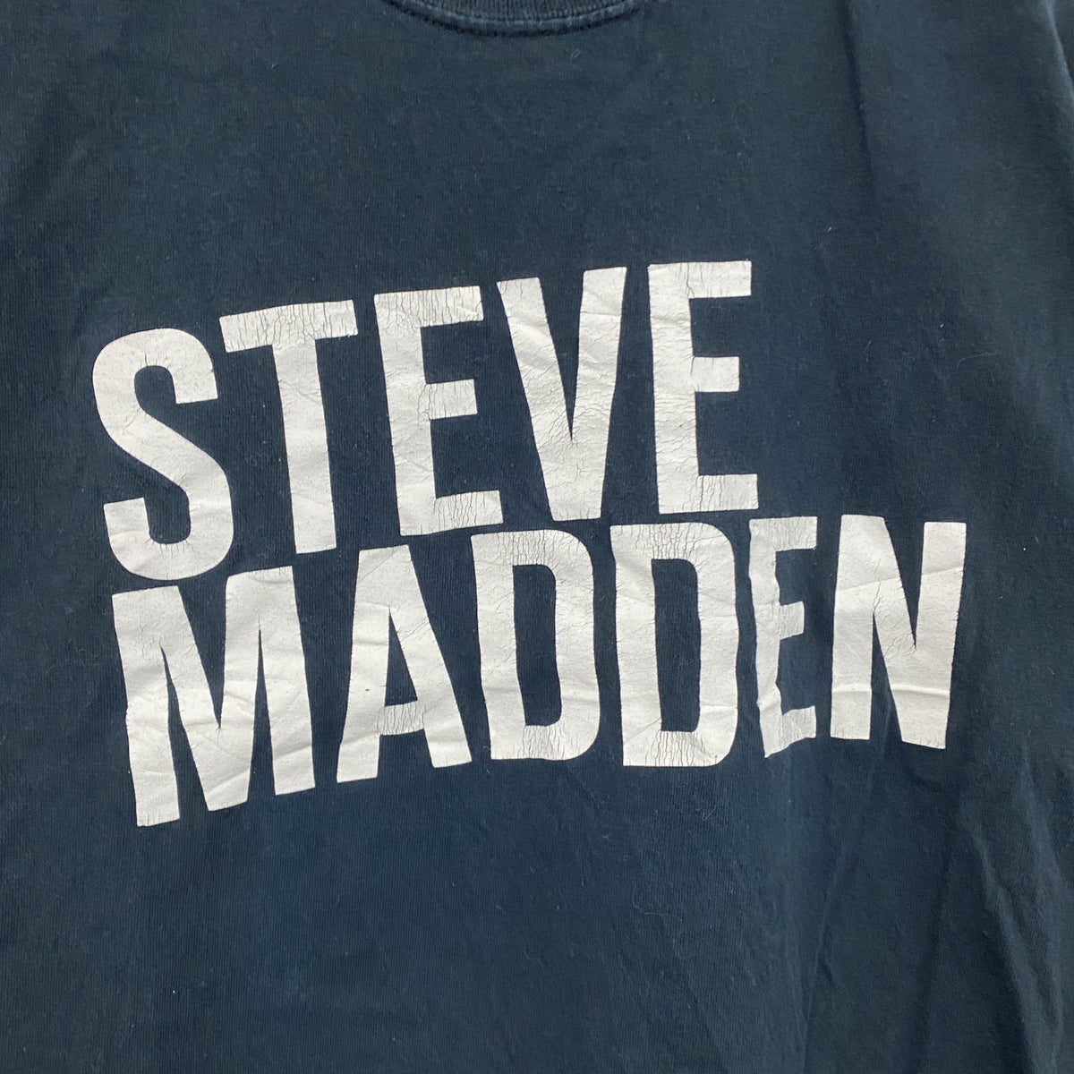STEVE MADDEN　半袖プリントTシャツ　黒　ブラック　古着
