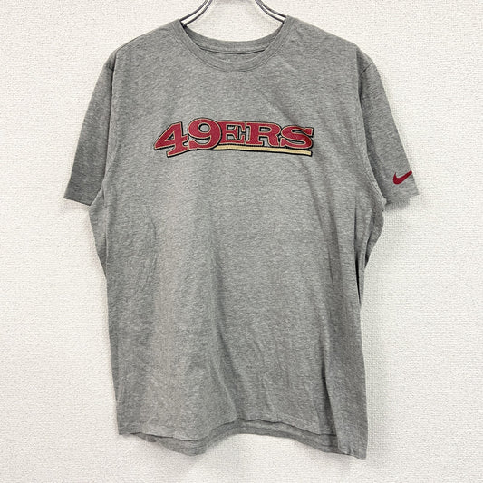 NIKE　ナイキ　NFL　TEAM APPAREL　49ers　半袖プリントTシャツ　グレー　XLサイズ