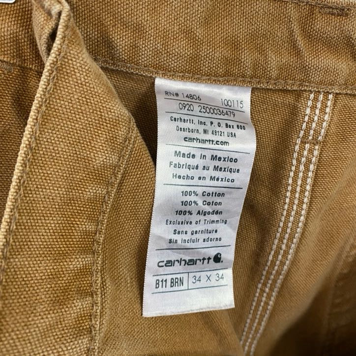 Carhartt　カーハート　ダックペインターパンツ　ワークパンツ　ブラウンダック　キャメル　W34