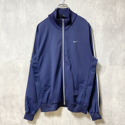 古着　used　NIKE ナイキ　長袖トラックジャージ　ジップアップジャケット　ネイビー　ハイネック　秋冬服　Sサイズ