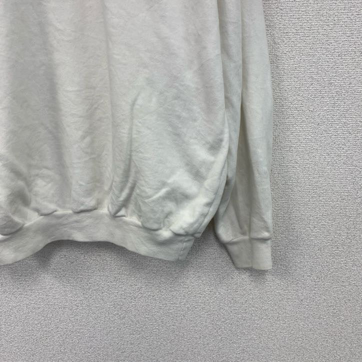 90s～　Levi's　リーバイス　ハーフジップスウェット　ヴィンテージ　白　ホワイト　Lサイズ　古着