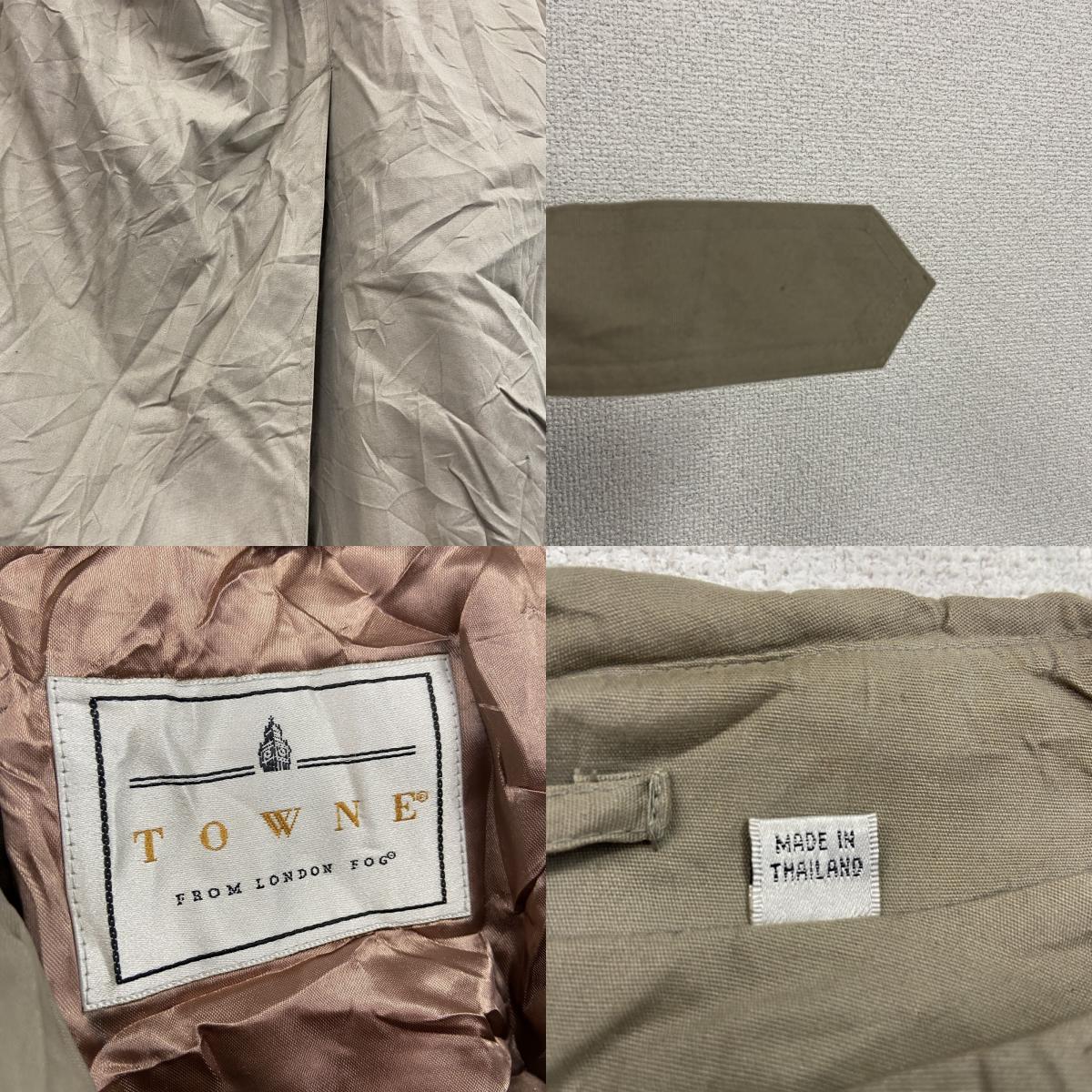 TOWNE FROM LONDON FOG　ロンドンフォグ　トレンチコート　ベージュ　40サイズ　古着