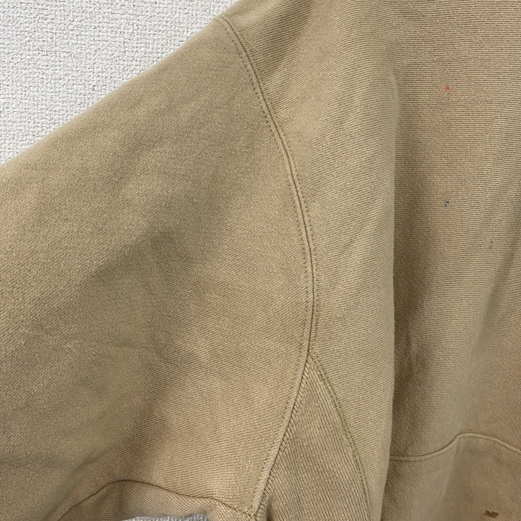 Champion　チャンピオン　リバースウィーブ　スウェットパーカー/フーディー　目無し　ベージュ　Lサイズ　古着