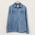 GAP　ギャップ　SLIM FIT　長袖デニムシャツ　インディゴ　Lサイズ　古着