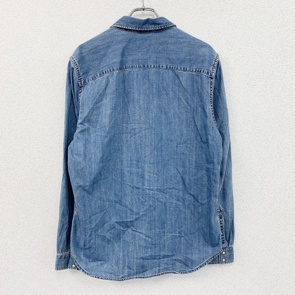 GAP　ギャップ　SLIM FIT　長袖デニムシャツ　インディゴ　Lサイズ　古着