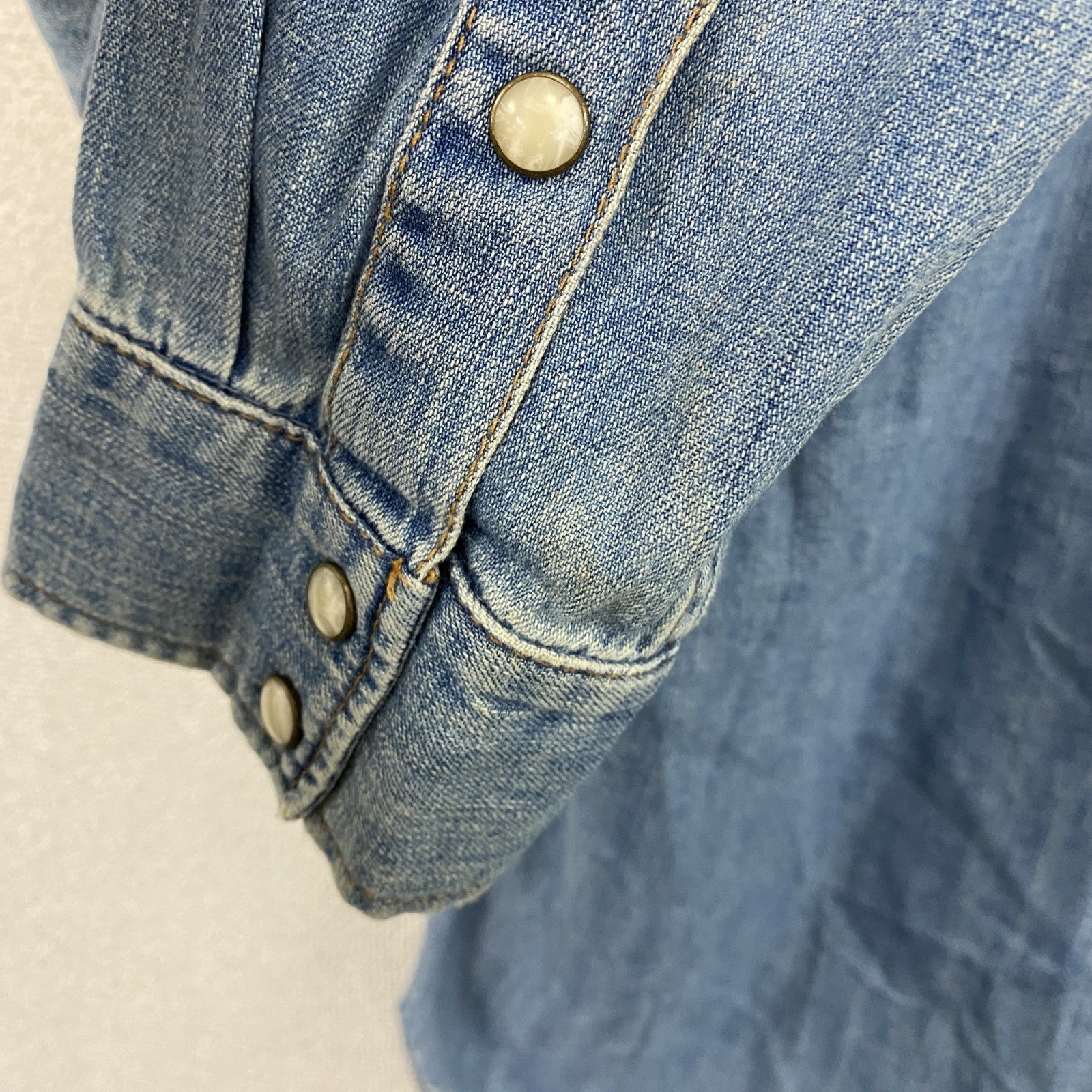 GAP　ギャップ　SLIM FIT　長袖デニムシャツ　インディゴ　Lサイズ　古着