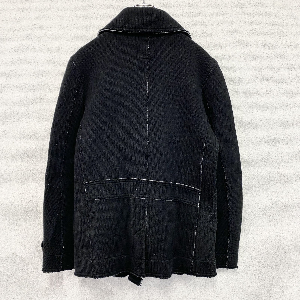 DIESEL　ディーゼル　TRICOT＆CO　ニットピーコート　黒　ブラック　Sサイズ　古着