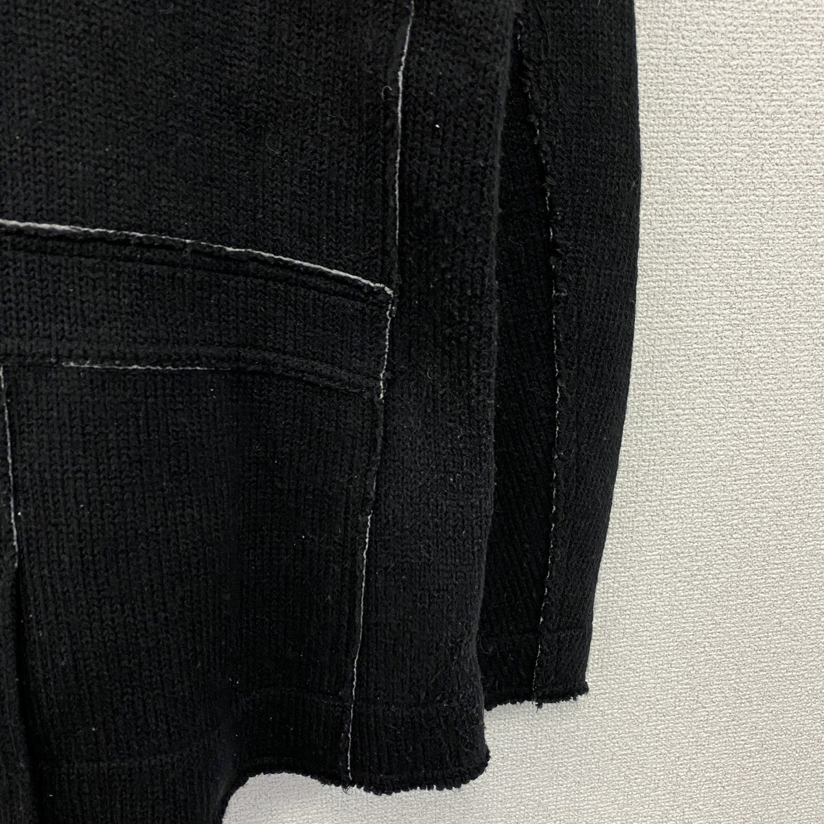 DIESEL　ディーゼル　TRICOT＆CO　ニットピーコート　黒　ブラック　Sサイズ　古着