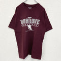 champion　チャンピオン　半袖カレッジプリントTシャツ　ロアノーク大学　クルーネック　赤　レッド　レトロ　Lサイズ　古着