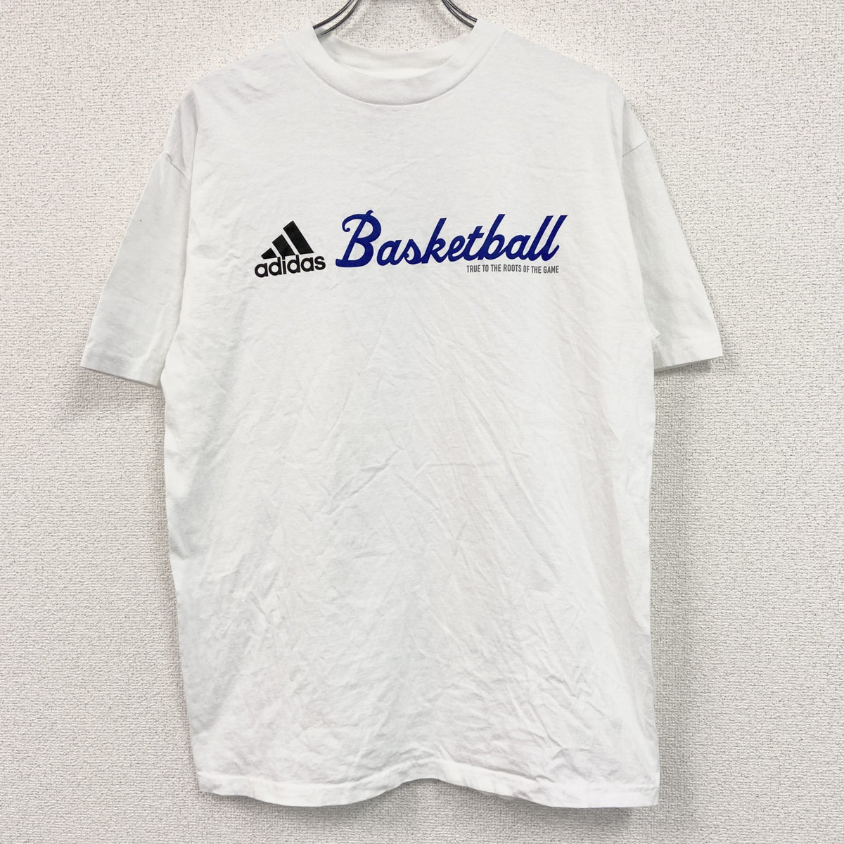 adidas　アディダス　半袖プリントTシャツ　白　ホワイト　Mサイズ　古着