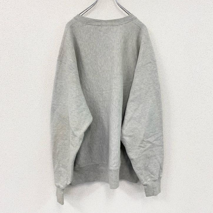 Champion　チャンピオン　リバースウィーブ　スウェット/トレーナー　ビッグシルエット　現行　刺繍ロゴ　灰色　グレー　2XLサイズ　古着