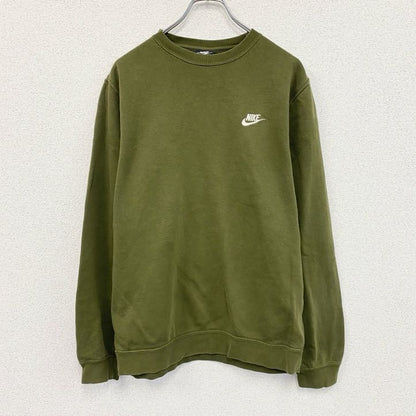 NIKE　ナイキ　スウェット/トレーナー　刺繡ロゴ　カーキ　Mサイズ