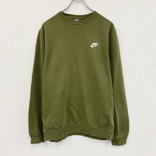 NIKE　ナイキ　スウェット/トレーナー　刺繡ロゴ　カーキ　Mサイズ
